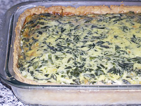 Киш со шпинатом