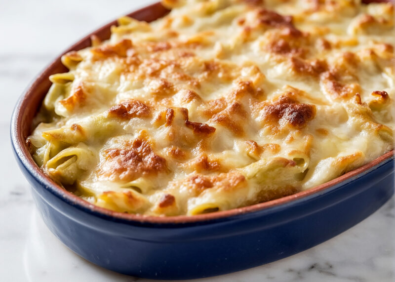 Макароны, запеченные с сыром
