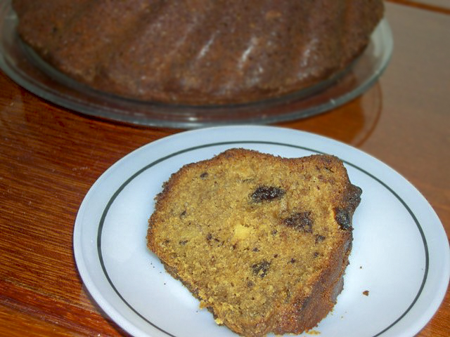 Банановый кекс с шоколадом