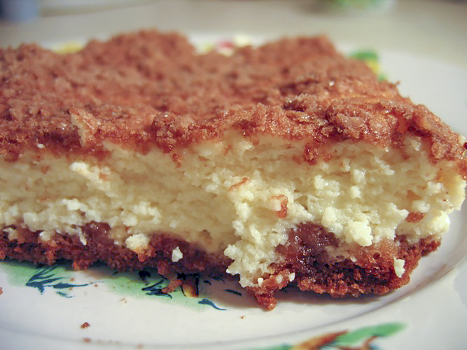 Творожная запеканка с шоколадным штрейзелем