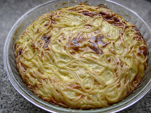 Запеканка из пасты с сыром и творогом