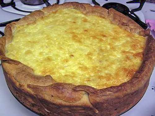 Тарт с пятью видами лука
