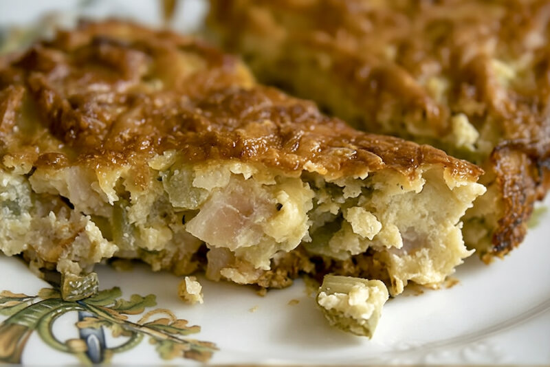 Кукурузный пирог с ветчиной