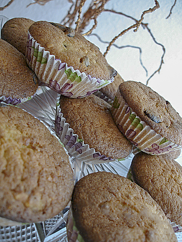 Банановые кексы с карамельным соусом