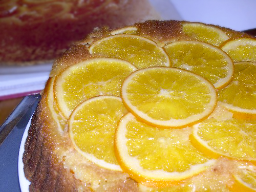 Апельсиновый кекс-перевертыш