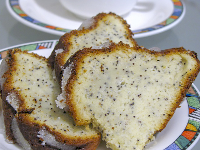 Лимонный кекс с маком