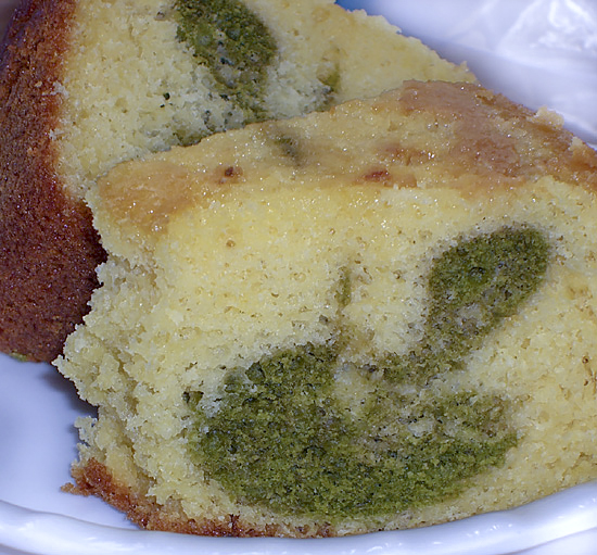 Кекс с чаем матча