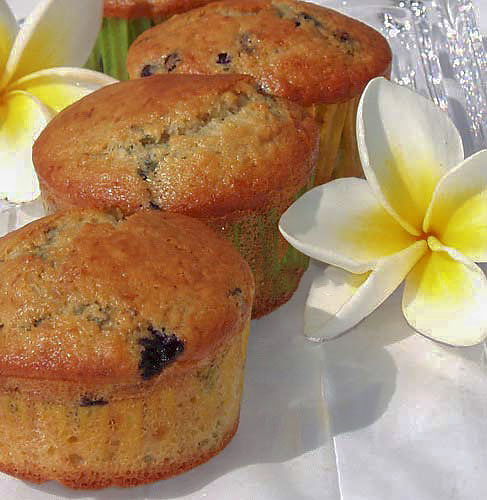 Маффины с черникой и корицей