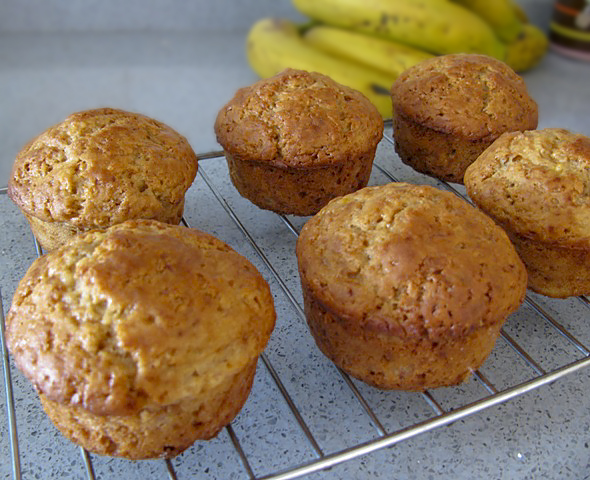 Маффины с медом и бананами