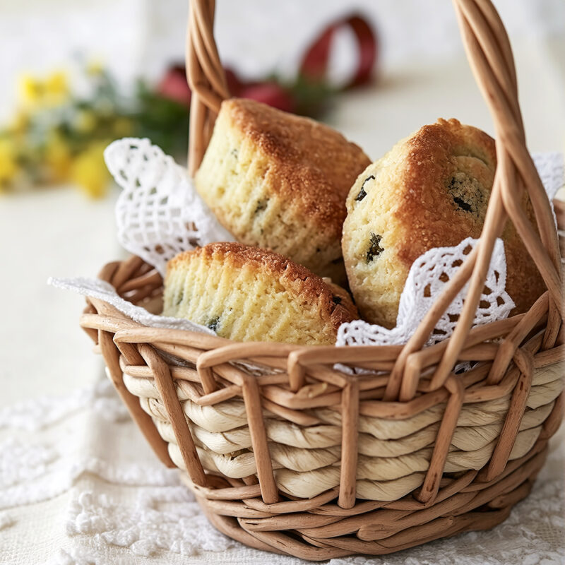 Кексы с изюмом
