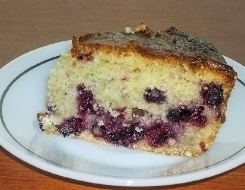 Миндально-ягодный кекс с апельсиновым сиропом