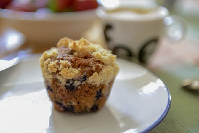Маффины с черникой из булочной Бушон