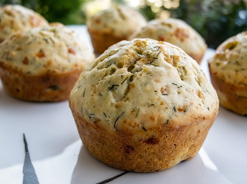 Маффины с фетой и укропом
