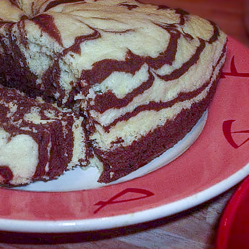 Мраморный бисквит для пароварки