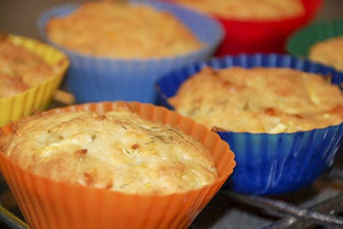 Творожные маффины с цуккини