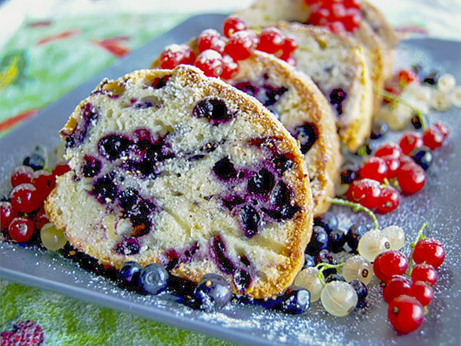 Черничный кекс