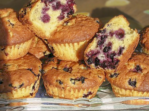 Маффины с черникой