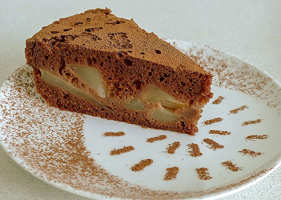 Шоколадно-грушевый бисквит