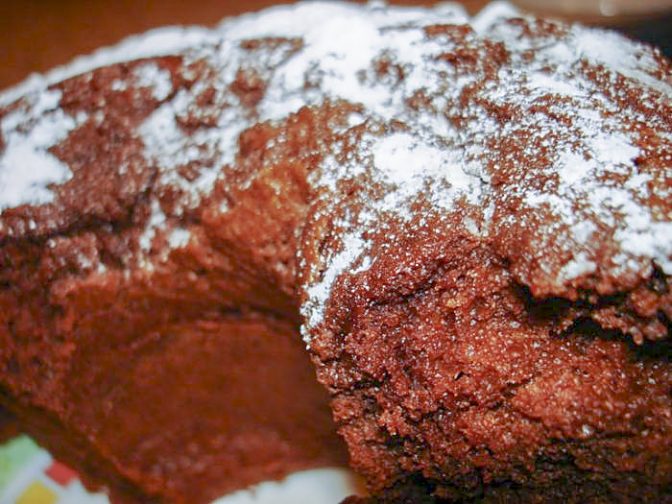 Шоколадно-чайный кекс