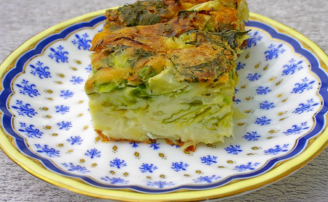 Быстрый капустный пирог