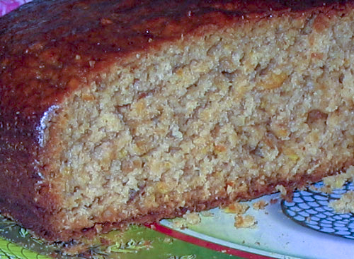 Цитрусовый кекс с вареньем