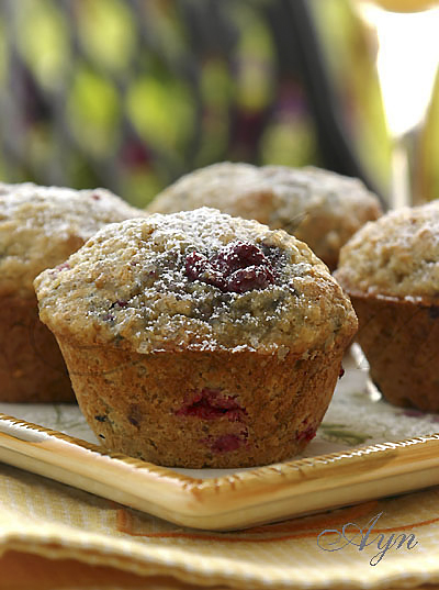 Ягодно-овсяные маффины