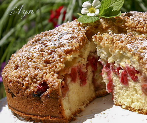 Ягодный кекс со штрейзелем