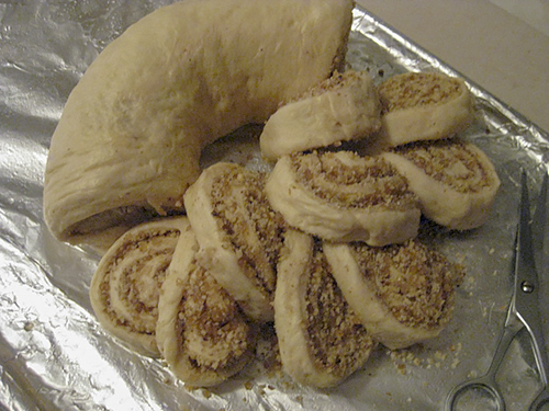 Сдобный ореховый пирог ("Бабушкина салфетка")