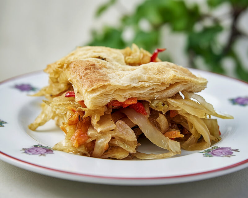 Пирог с овощной начинкой