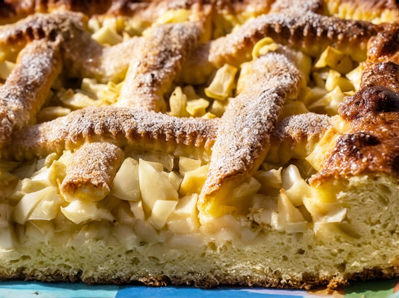 Песочный пирог с яблоками