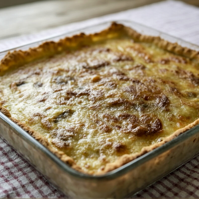 Картофельный пирог с грибами