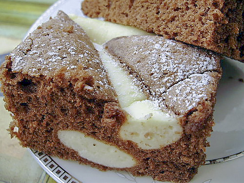 Пирог с какао и сливочным сыром "Подушки" (Ciasto Poduszki)