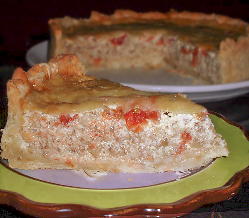 Заливной пирог с мясом