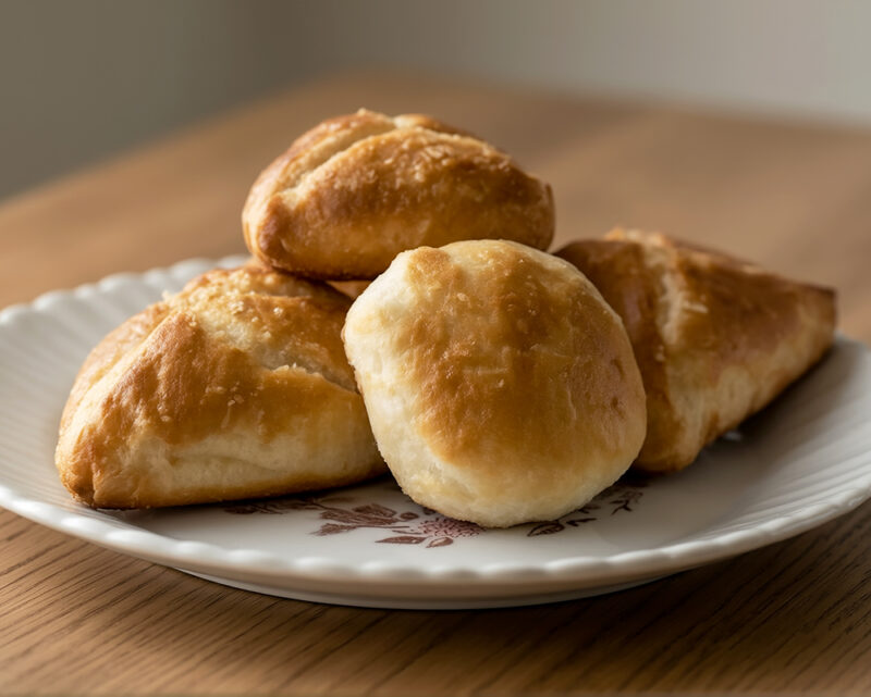 Слоеные конвертики с рисом и яйцом