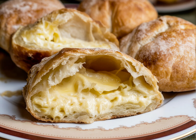 Слоеные булочки с сыром