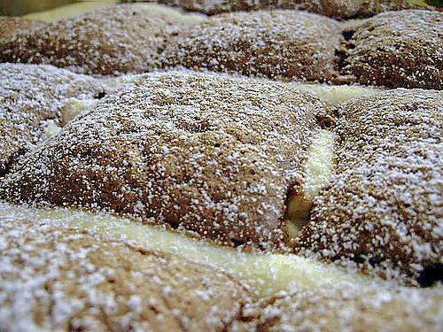 Пирог с какао и сливочным сыром "Подушки" (Ciasto Poduszki)