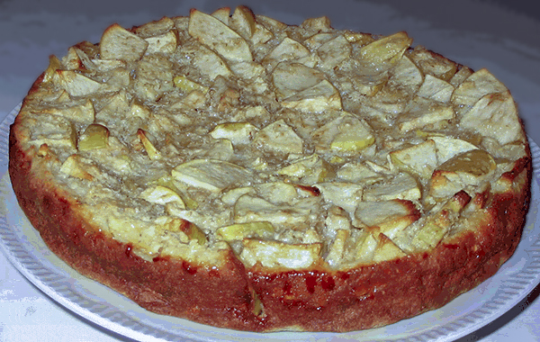 Яблочный пирог с овсянкой