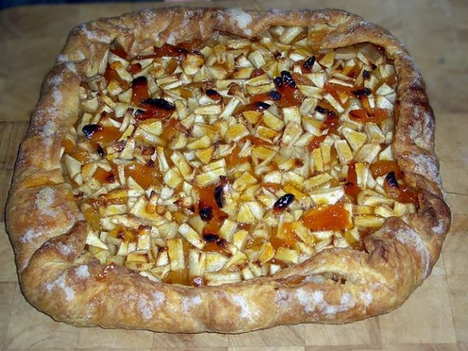 Яблочно-абрикосовая галета