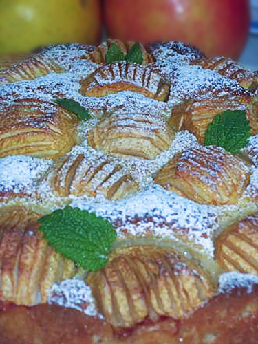 Яблочно-кокосовый пирог