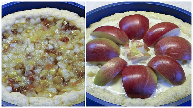 Яблочный пирог на творожном тесте