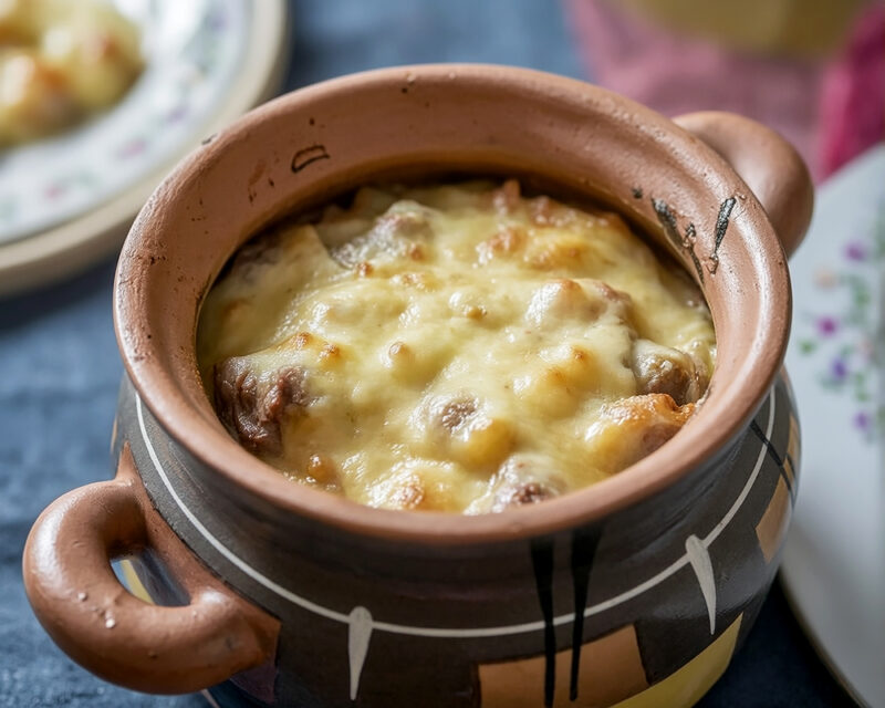 Мясо с овощами в горшочке