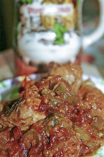 Мясо в пиве