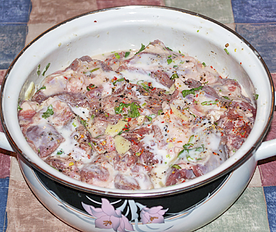 Баранина в йогуртовом маринаде