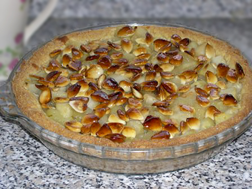 Яблочный пирог с миндалем