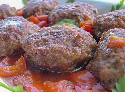 Котлеты в гранатовом соусе