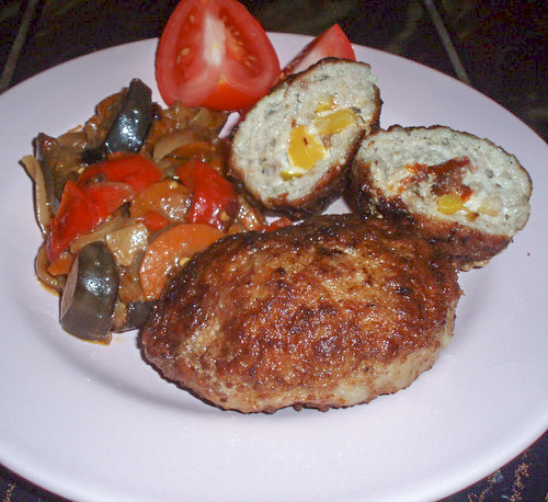 Фаршированные котлеты из баранины