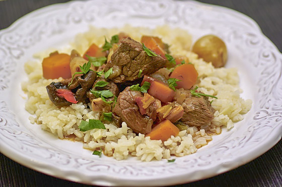 Рагу из говядины с овощами