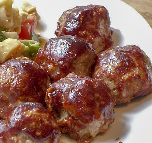 Запеченные тефтели в соусе BBQ