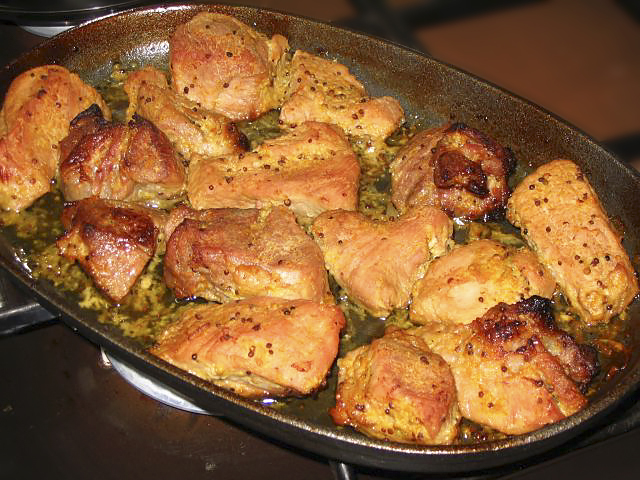 Свинина в цитрусовом маринаде