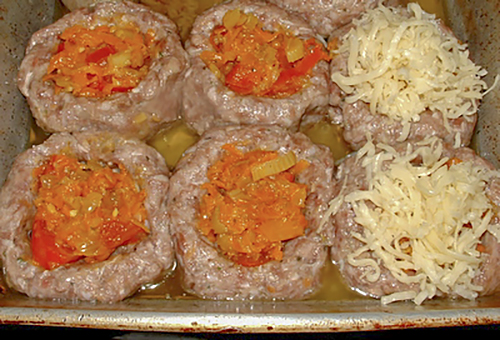 Корзиночки из фарша